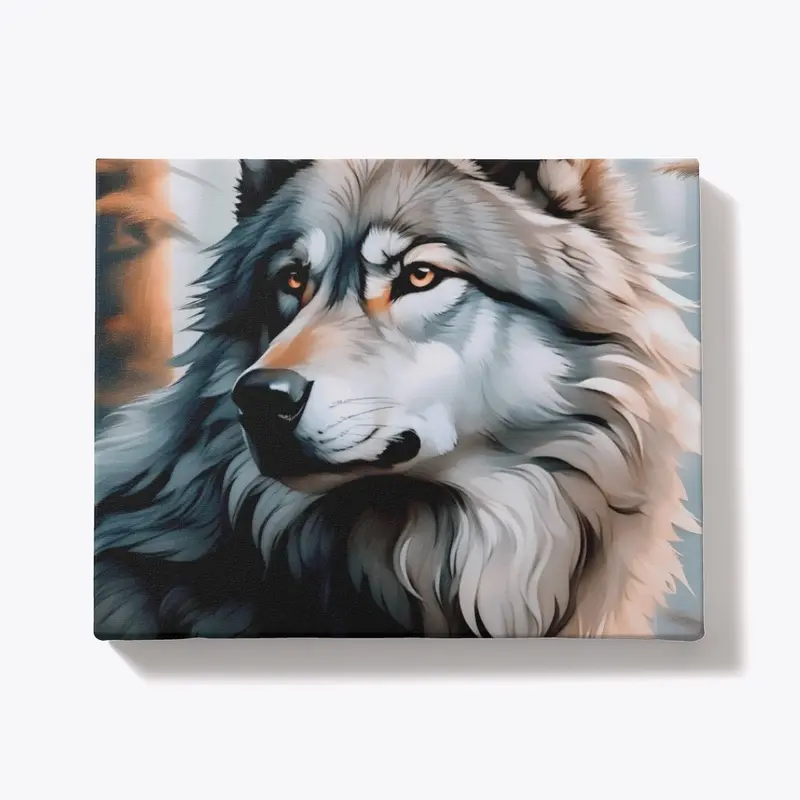 Regal Wolf Portrait