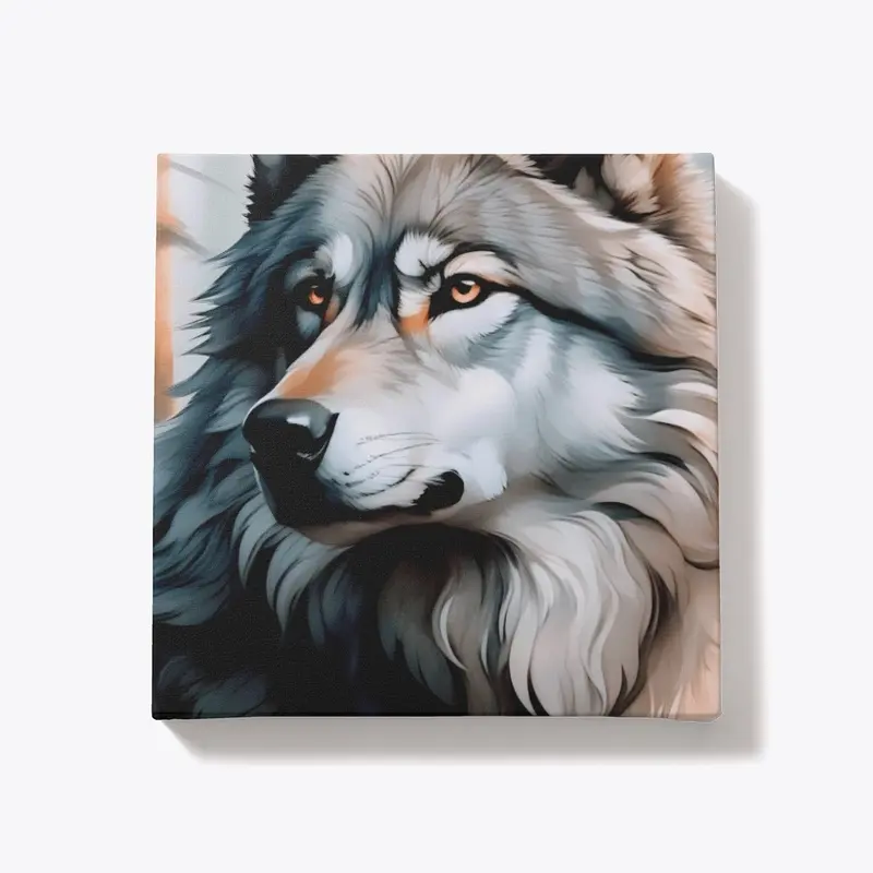 Regal Wolf Portrait