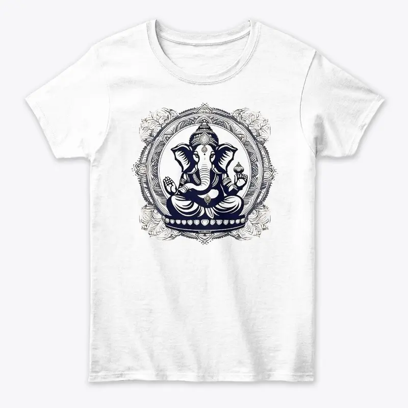 Modern Ganesha Tee: Artistic Fusion